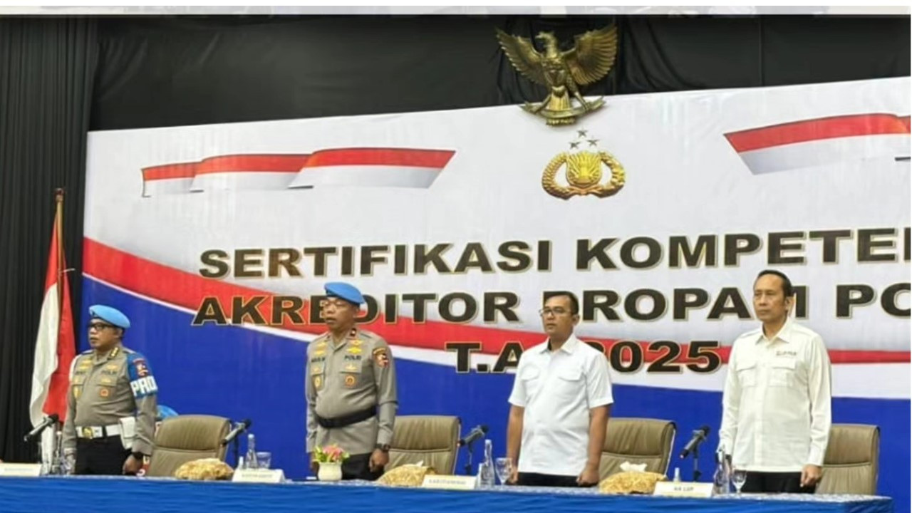 >SERTIFIKASI KOMPETENSI AKREDITOR PROPAM POLRI T.A. 2025